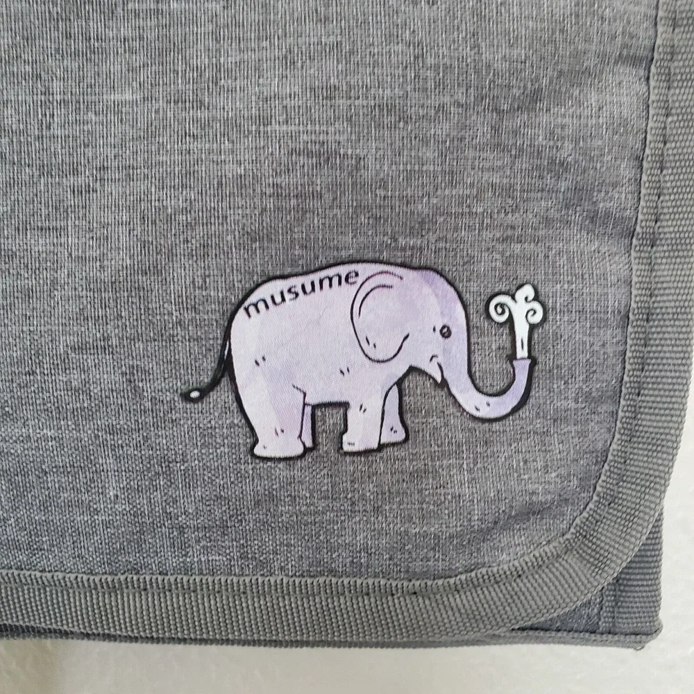 Portable Diaper Changing Pad with Built-in Head Cushion,Newborn Baby Gray